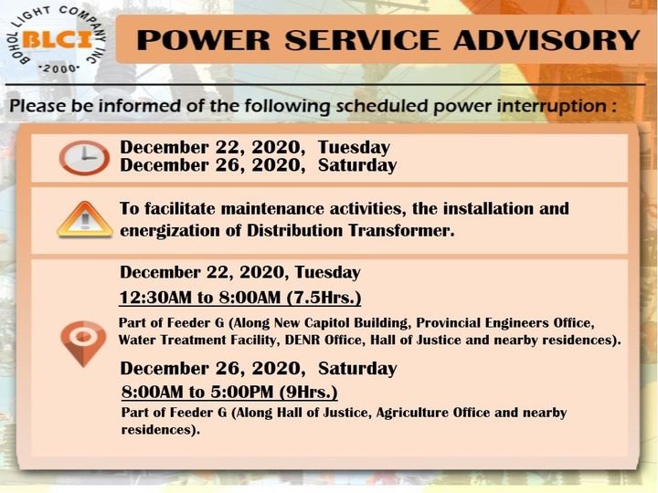 Maintenance Schedule