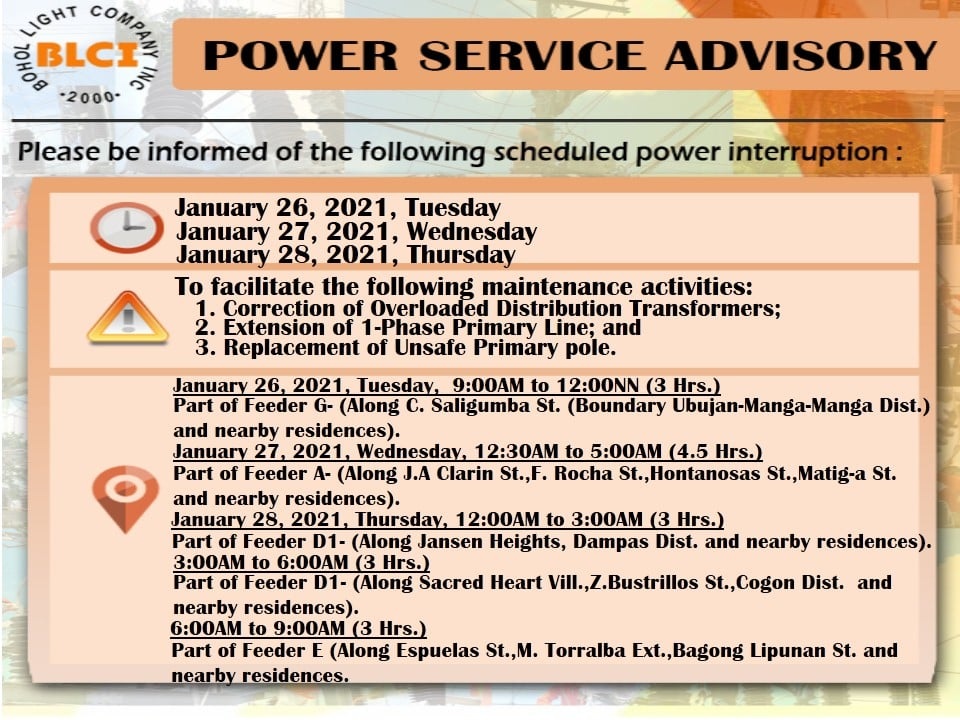 Maintenance Schedule