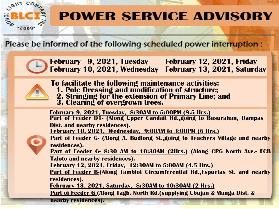 Maintenance Schedule