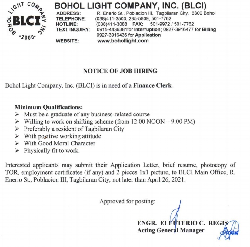 Notice of Job Hiring!