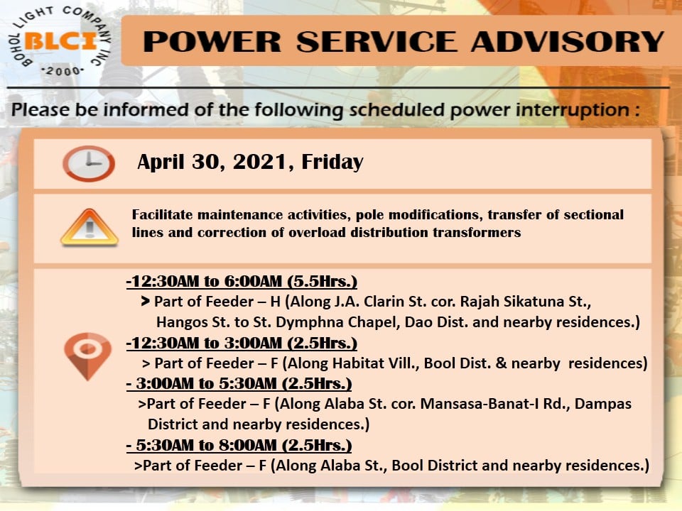 Maintenance Schedule