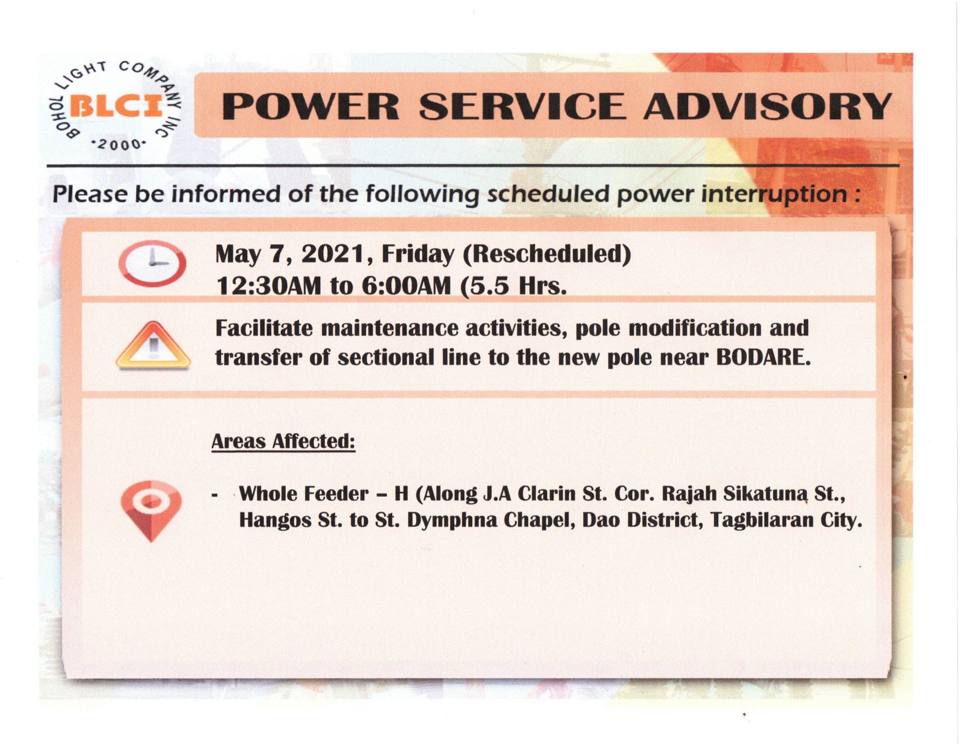 Maintenance Schedule