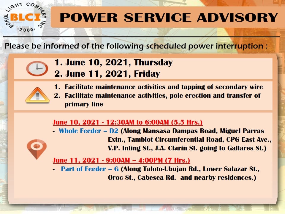 Maintenance Schedule