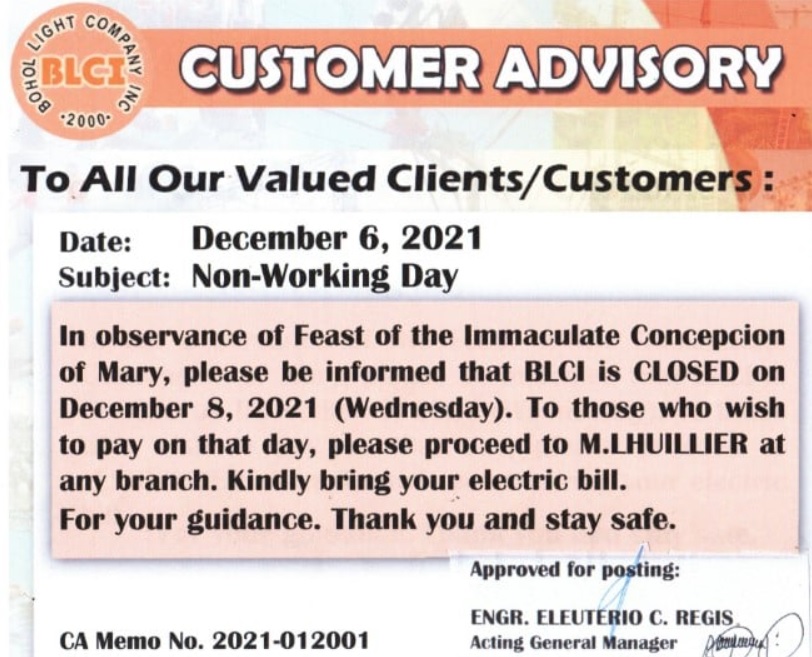 To: All Our Valued Clients/Customers