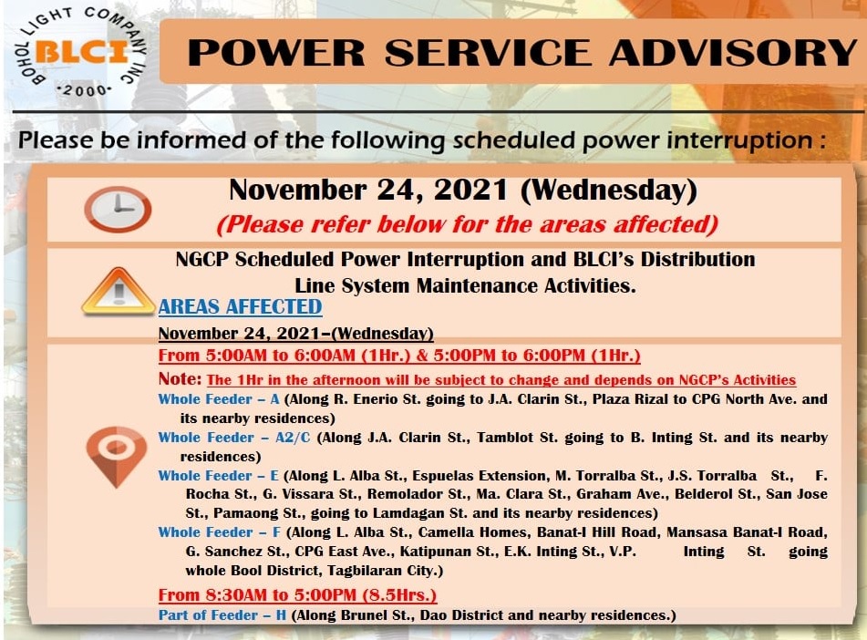 Maintenance Schedule