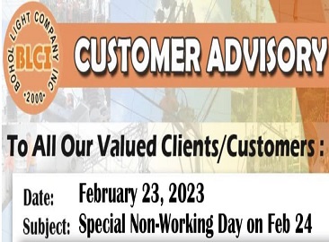 February 24, 2023  -Special Non-Working Day