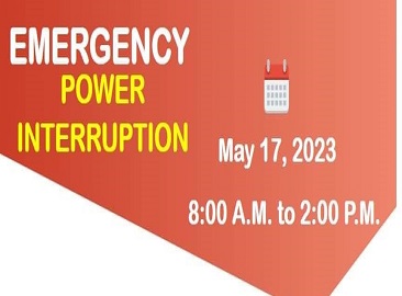May 17, 2023- Emergency Power Interruption