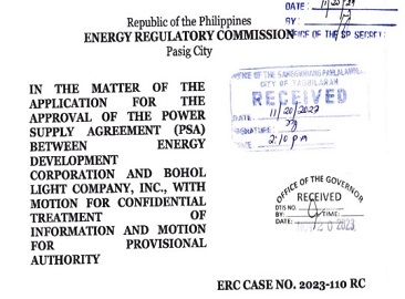 ERC Hearing- January 11, 2024