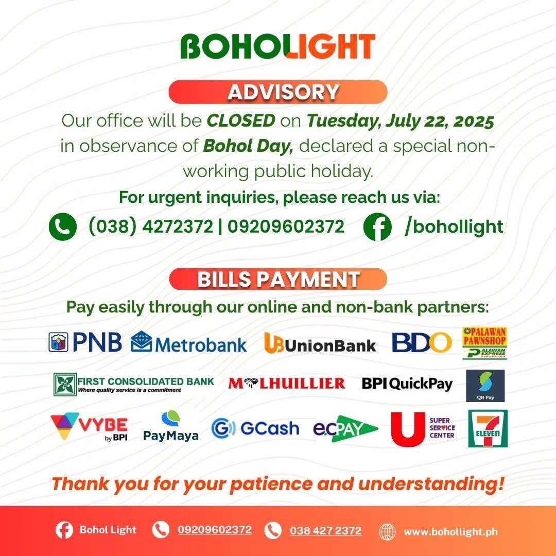 HOLIDAY ADVISORY: NO OFFICE ON JULY 22, 2025