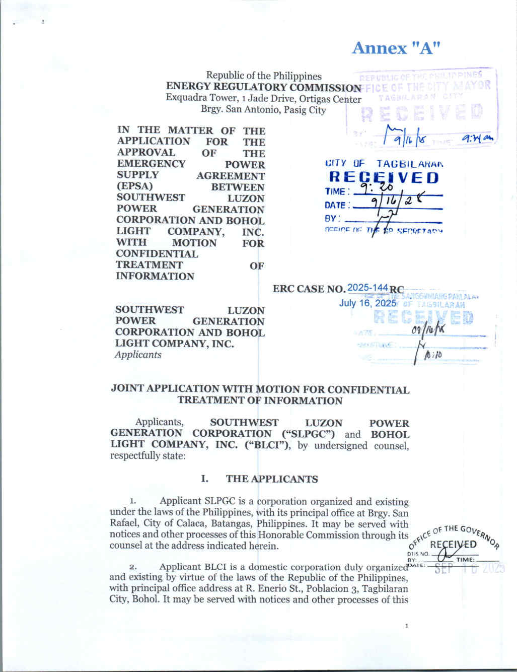 Annex A ERC Case No. 2025-144 RC