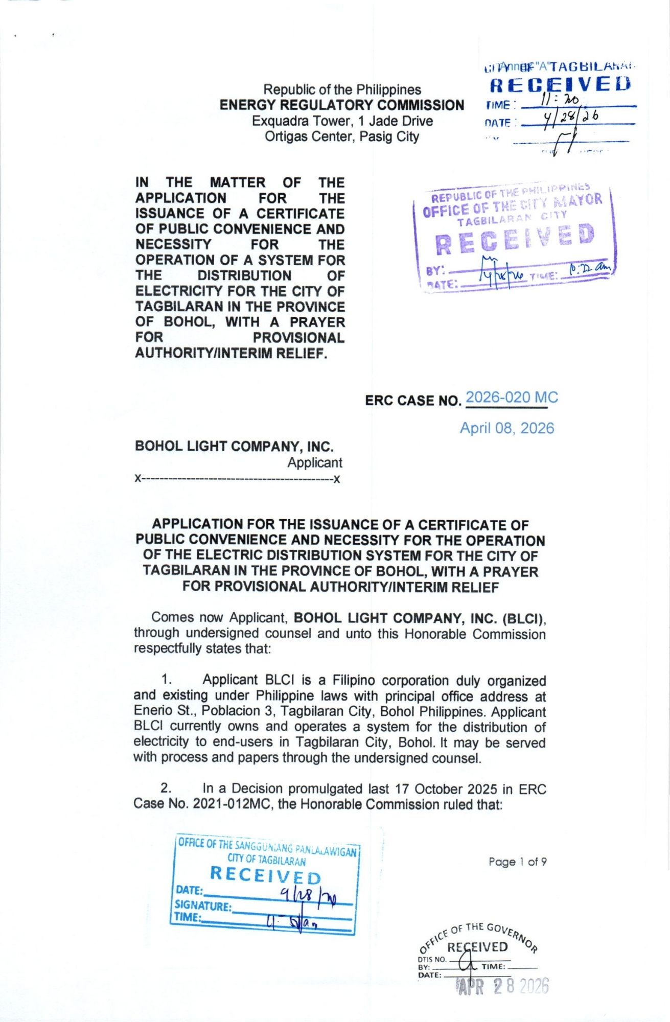 Annex A ERC Case No. 2026-020 MC